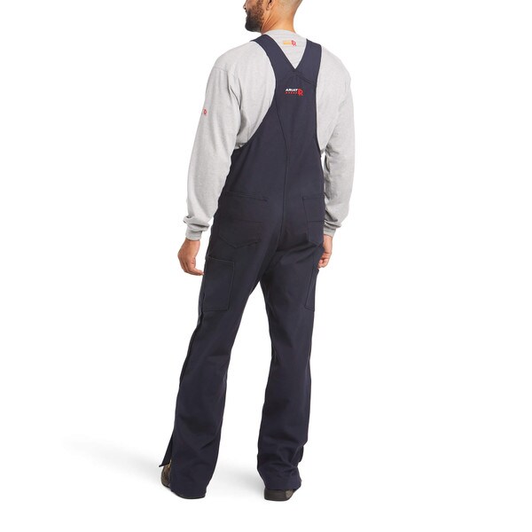 Ariat Men's FR Canvas Unlined Bibs in Navy
